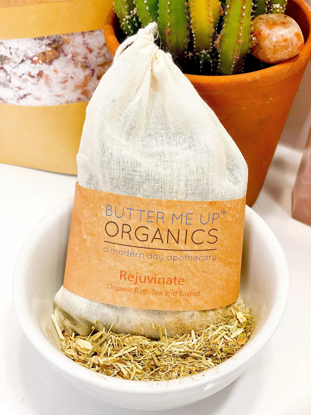 Organic Rejuvenating Bath Tea or Sachet White Smokey