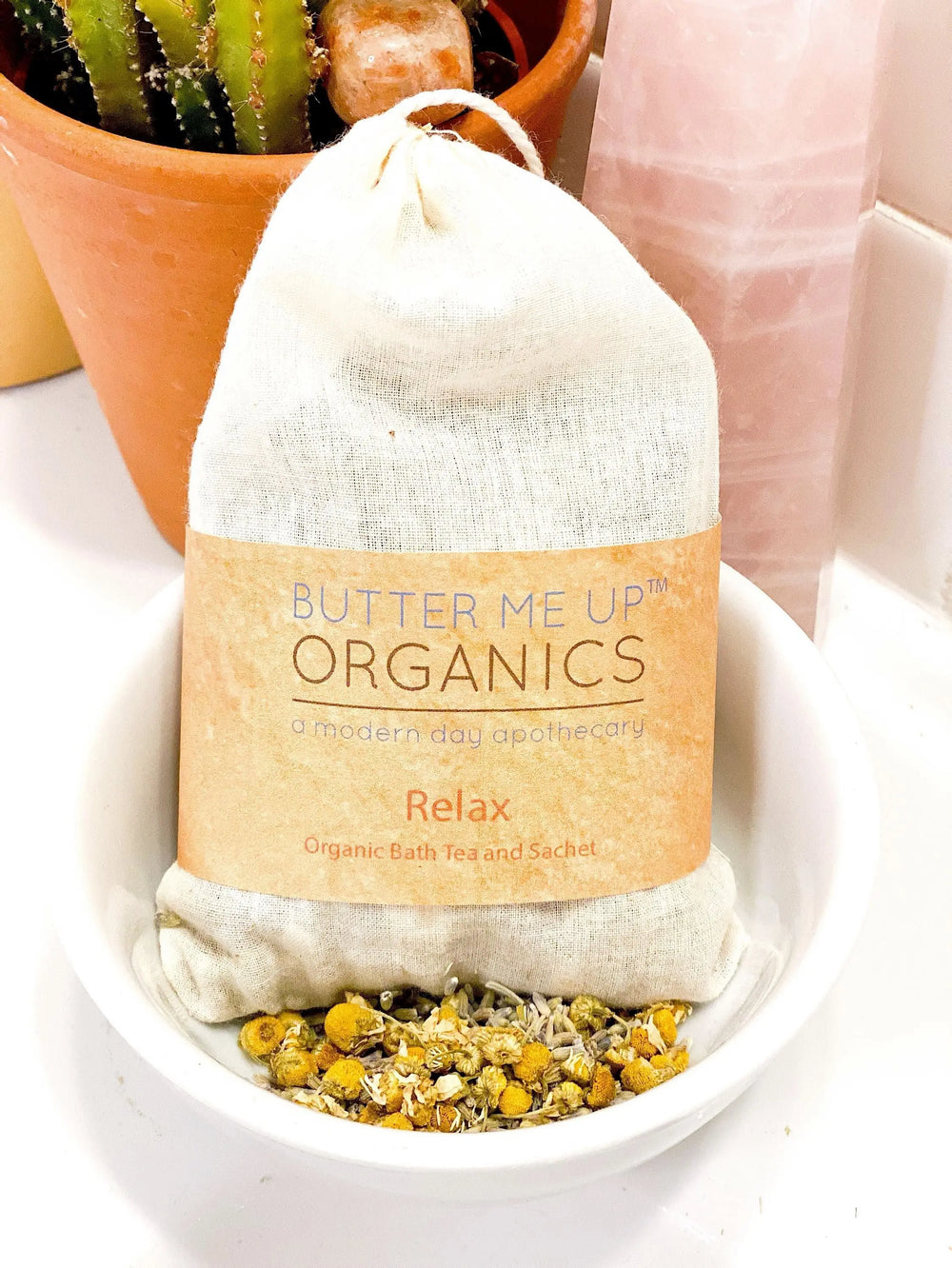 Organic Relaxation Bath Tea or Sachet White Smokey