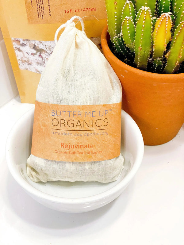 Organic Rejuvenating Bath Tea or Sachet White Smokey