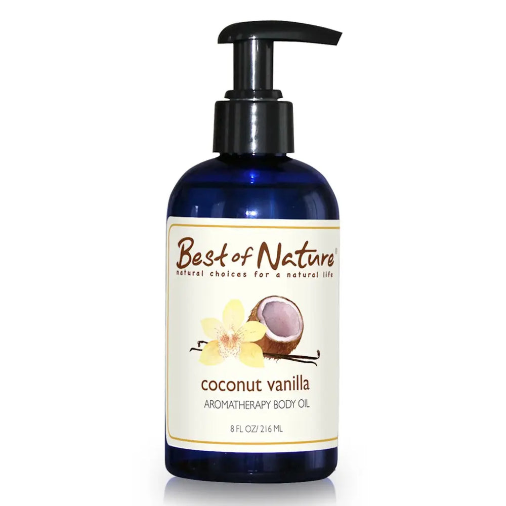 Coconut Vanilla Aromatherapy Massage & Body Oil Purple Missy