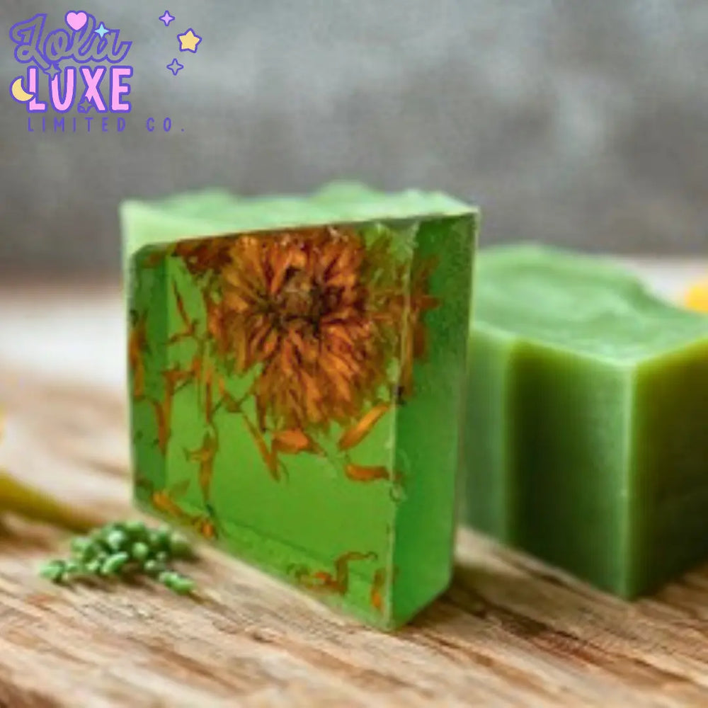 Aloe & Calendula Herbal Handmade Soap Pear Coeus