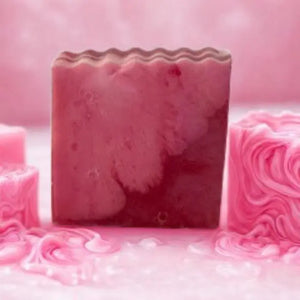 Blush & Bloom Rose Swirl Handmade Soap Pear Coeus