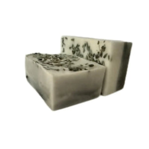 Charcoal & Lavender Purifying Handmade Soap 🌿 Pear Coeus