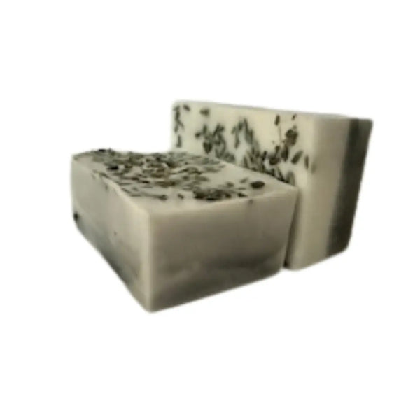 Charcoal & Lavender Purifying Handmade Soap 🌿 Pear Coeus