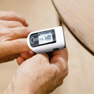 Real-Time Health Monitoring Kit with Forehead Thermometer & Blood Pink Iolaus