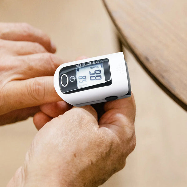 Real-Time Health Monitoring Kit with Forehead Thermometer & Blood Pink Iolaus