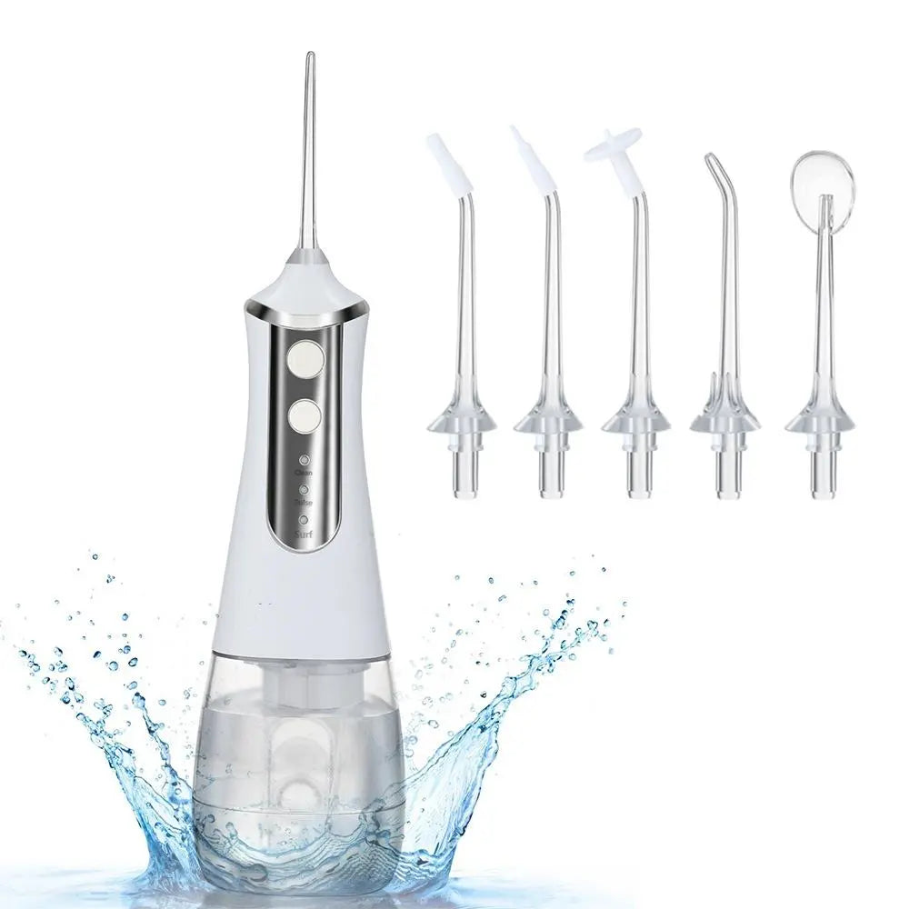 350ml Large Water Tank Dental Flushing Device USB Charging Irrigator Pink Iolaus