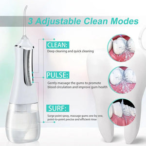 350ml Large Water Tank Dental Flushing Device USB Charging Irrigator Pink Iolaus