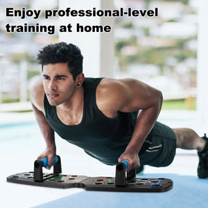 28 in 1 Push Up Rack Board System Fitness Workout Train Home Gym Puce Gaia