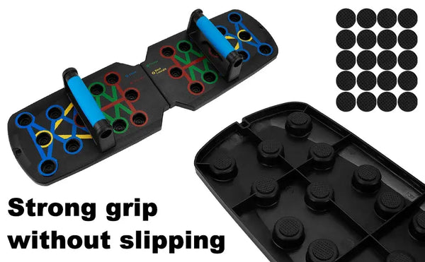 28 in 1 Push Up Rack Board System Fitness Workout Train Home Gym Puce Gaia