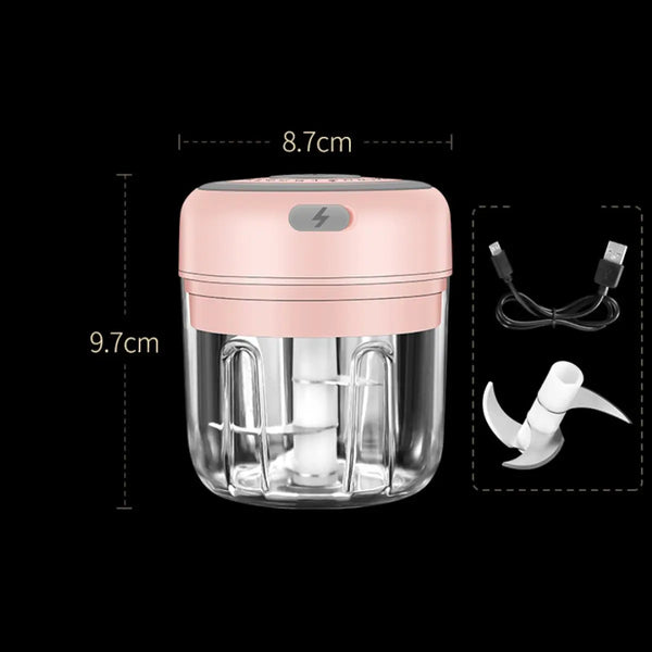 Quick Chop Powered Herbs,Veggie Chopper And Salsa Maker Salmon Lucky