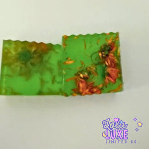 Aloe & Calendula Herbal Handmade Soap Pear Coeus