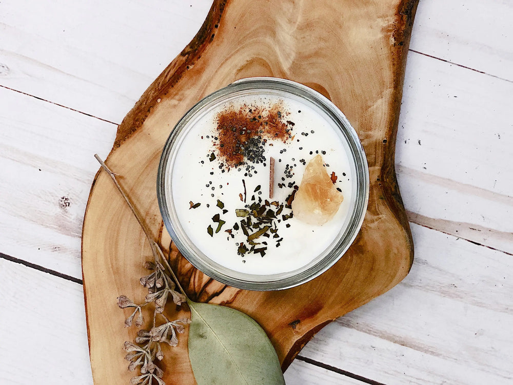 Abundance Candle / Ritual Candle / Intention Candle / Hand Poured - Thrivera