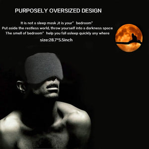 Cotton Silk Sleep Mask Blockout Eye Cover Eye Patch Women Men Soft Maroon Asteria