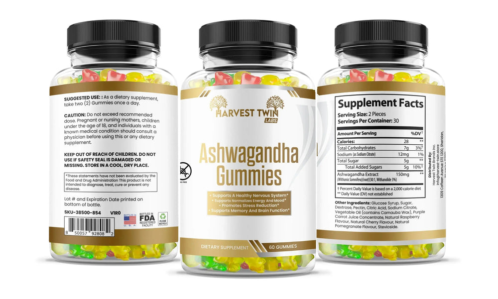 Ashwagandha Gummmy for Natural Stress Relief Turquoise Alder