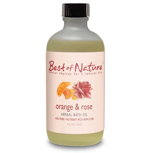 Orange & Rose Herbal Bath Oil Purple Missy