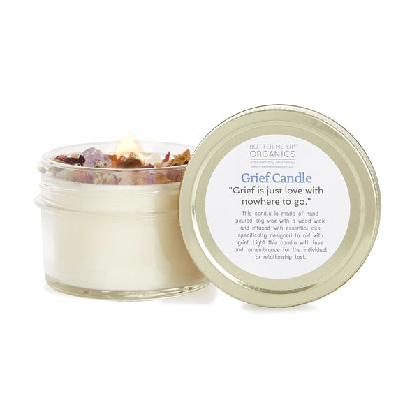 Grief Candle / Intention Candle / Essential Oil Candle / Soy Wax - Thrivera