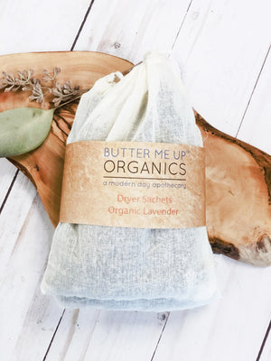 Dryer Sachets with Organic Lavender White Smokey