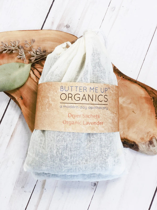 Dryer Sachets with Organic Lavender White Smokey