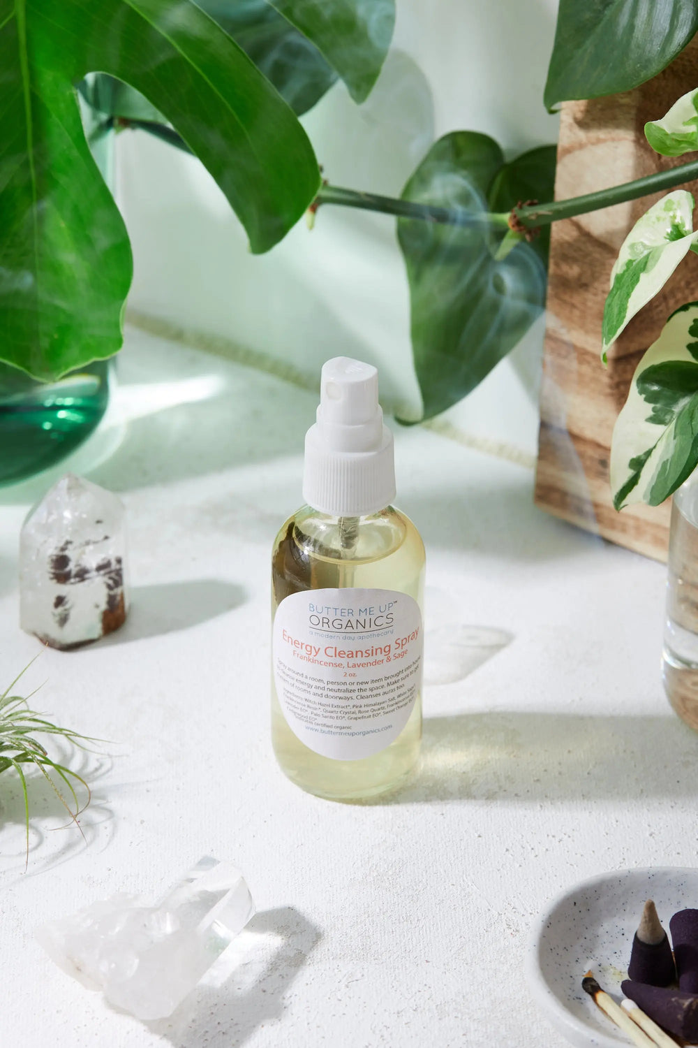 Organic Energy Cleansing Spray / Smudge Spray / Space Clearing / White Smokey