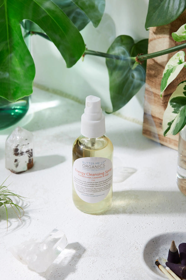 Organic Energy Cleansing Spray / Smudge Spray / Space Clearing / White Smokey