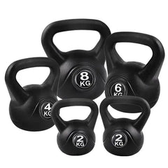 Everfit 22kg Kettlebell Set Weight Lifting Kettlebells Bench Dumbbells Ozdingo