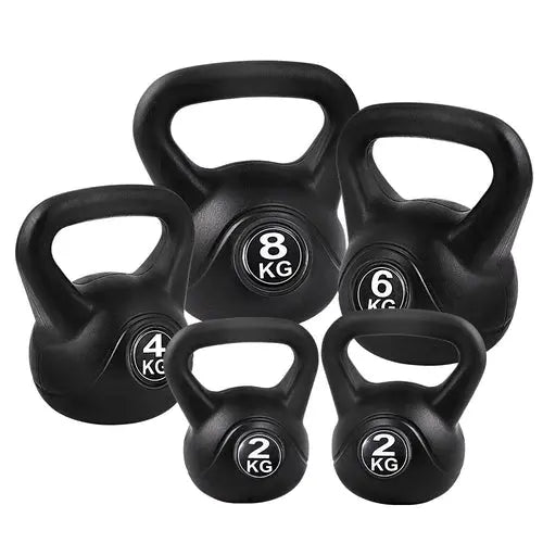 Everfit 22kg Kettlebell Set Weight Lifting Kettlebells Bench Dumbbells Ozdingo