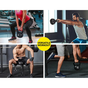 Everfit 22kg Kettlebell Set Weight Lifting Kettlebells Bench Dumbbells Ozdingo