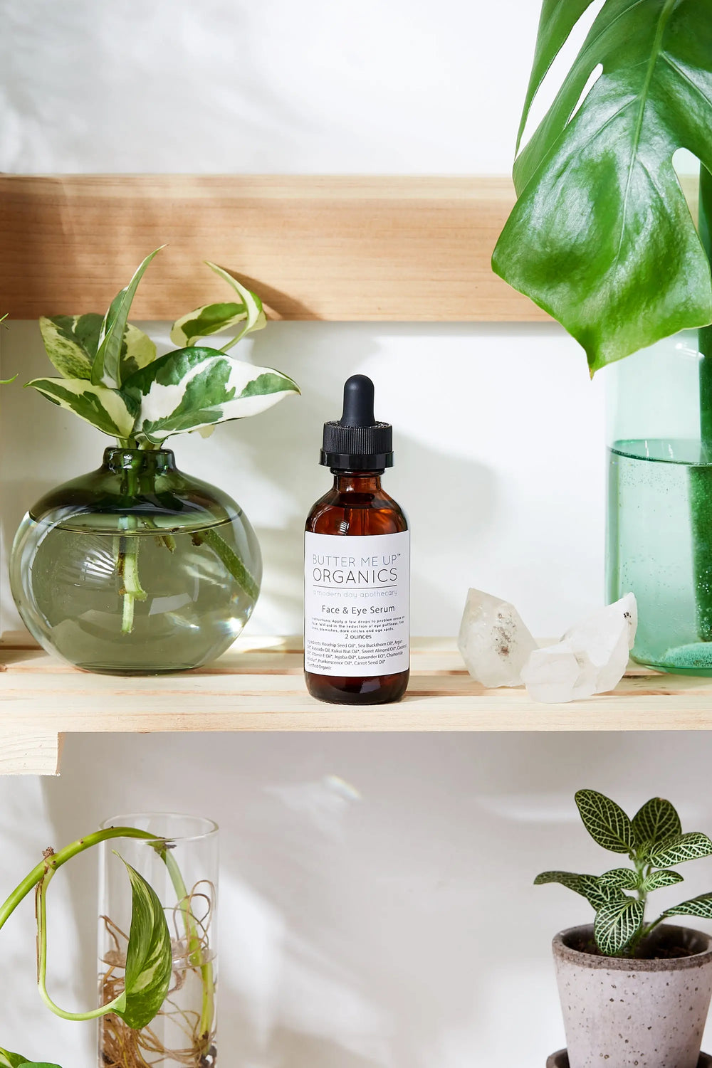 Organic Face & Eye Serum / Organic Facial Oil / Anti-Aging Serum / White Smokey