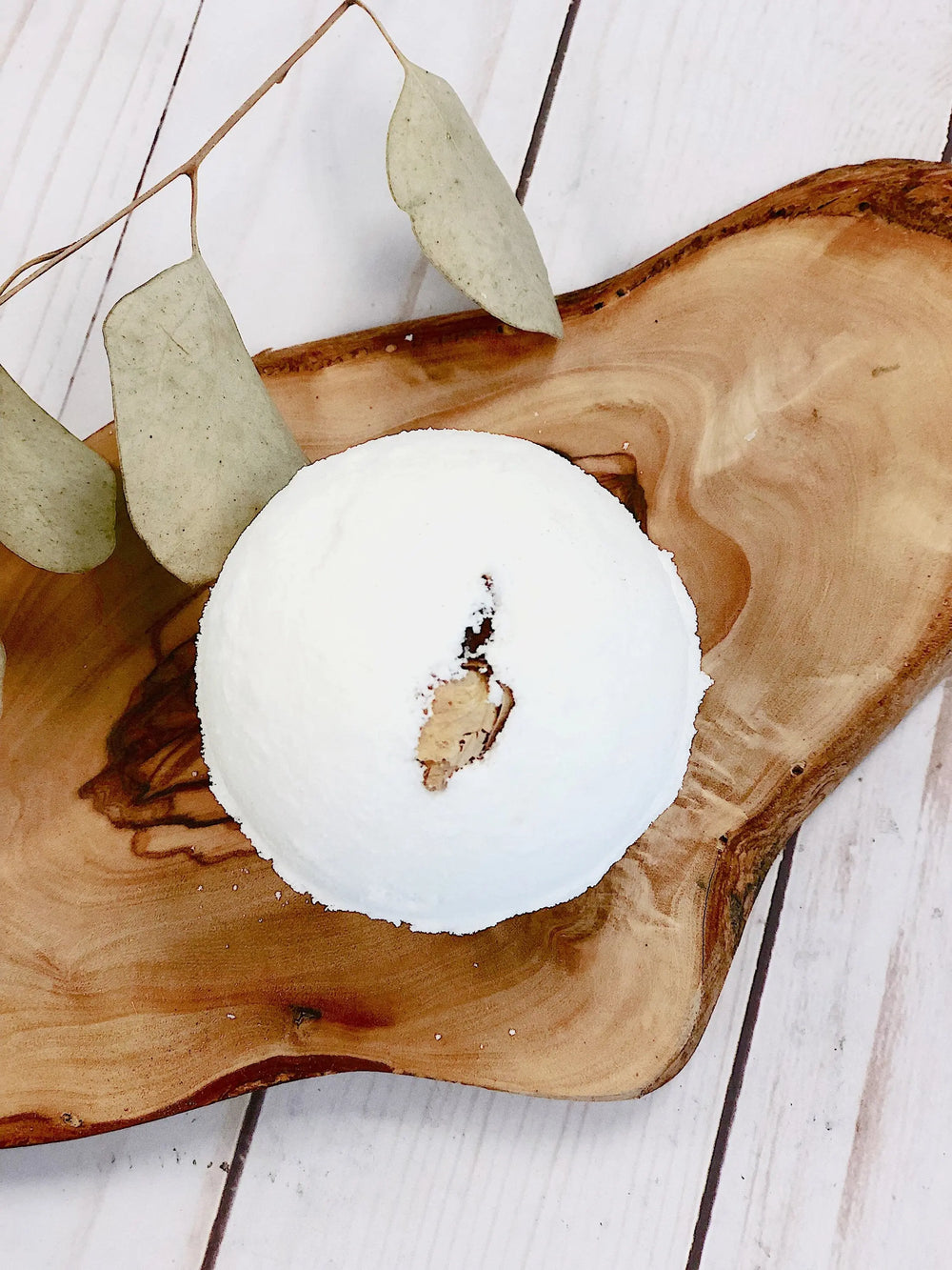 Bath Bomb Goats Milk and Honey White Smokey
