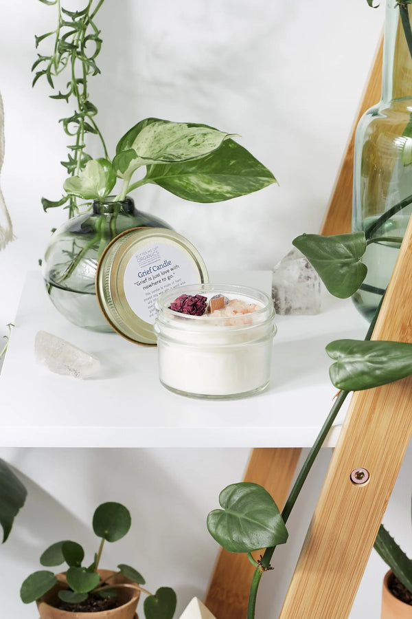 Grief Candle / Intention Candle / Essential Oil Candle / Soy Wax - Thrivera