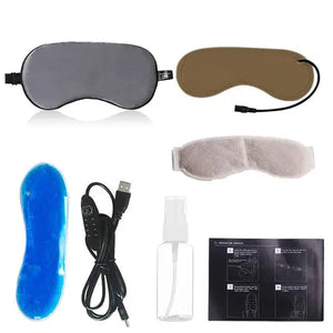 USB Steam Sleeping Eye Mask Shading Mask For Sleep Soft Adjustable Maroon Asteria