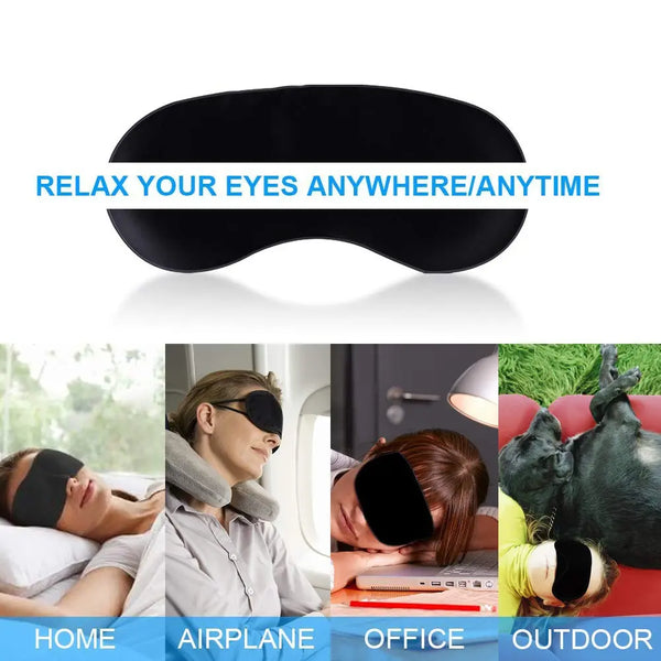 USB Steam Sleeping Eye Mask Shading Mask For Sleep Soft Adjustable Maroon Asteria