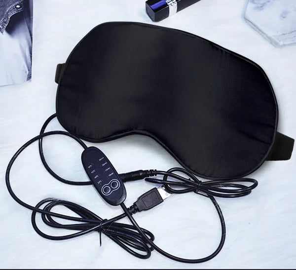 USB Steam Sleeping Eye Mask Shading Mask For Sleep Soft Adjustable Maroon Asteria