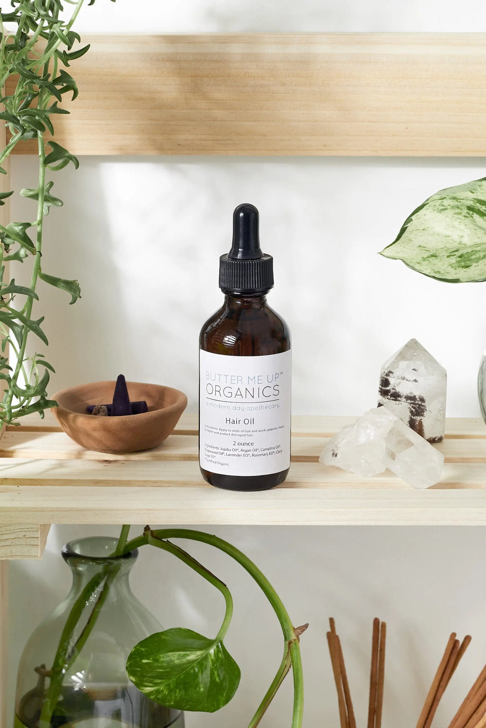 Organic Hair Oil Repair Healthy Hair White Smokey