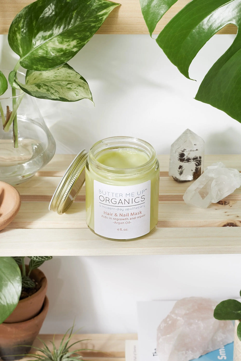 Hair & Nail Mask for long hair growth and healthy nails White Smokey