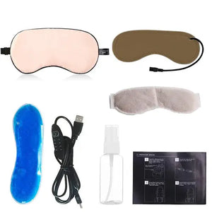 USB Steam Sleeping Eye Mask Shading Mask For Sleep Soft Adjustable Maroon Asteria