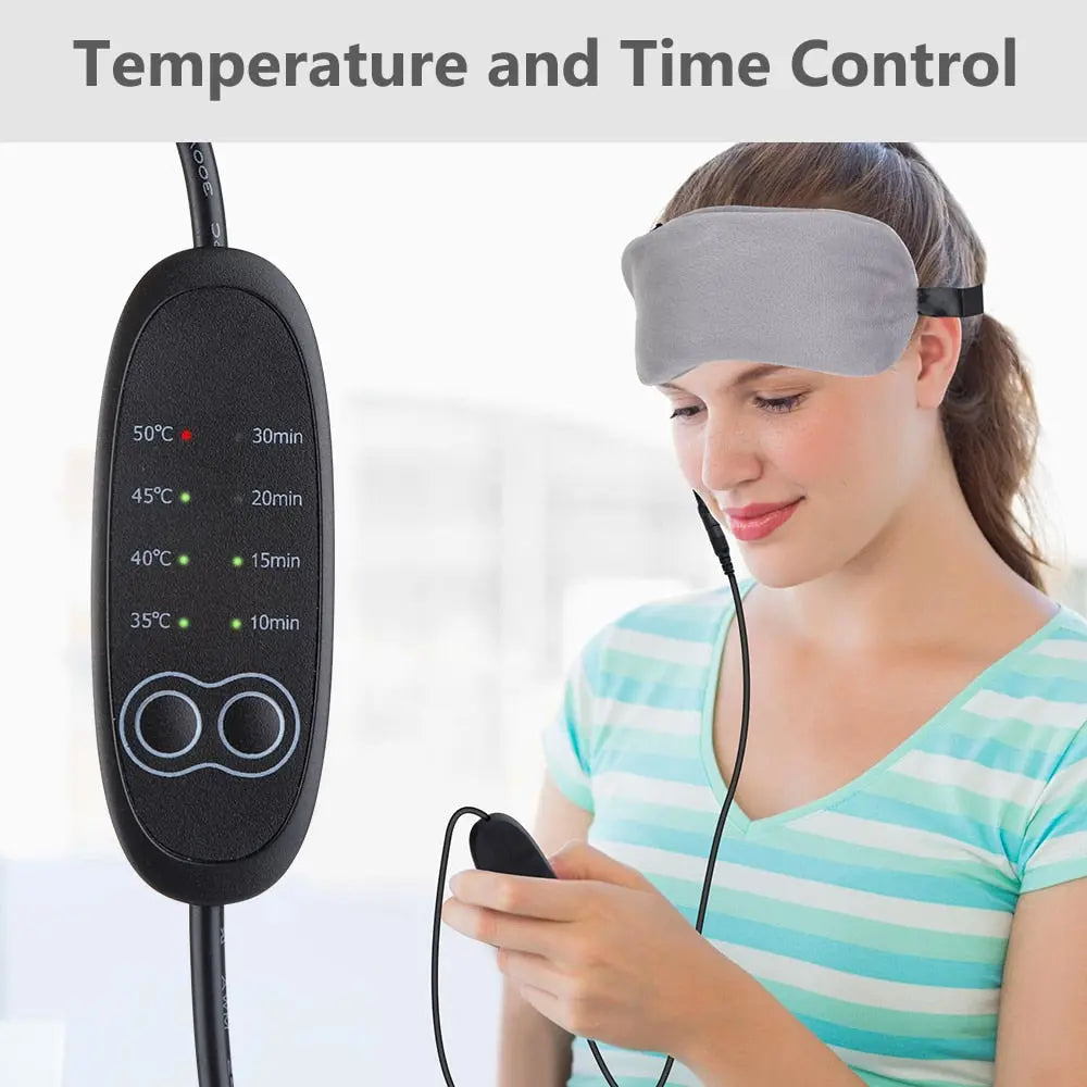 Heated Eye Mask Cold & Warm Eye Compress Sleep Aid - Thrivera