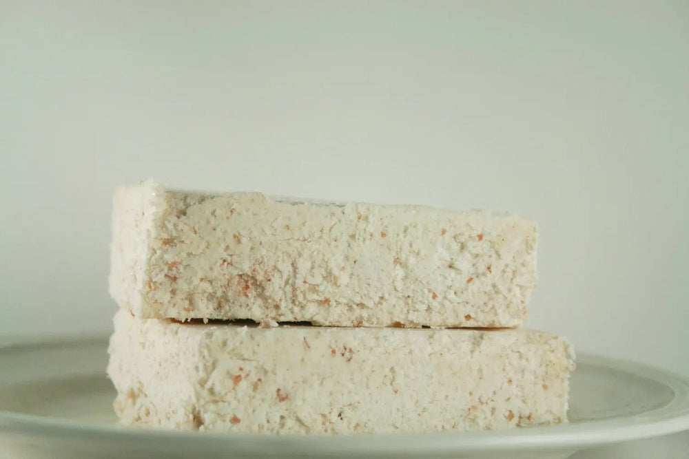 Himalayan Salt Soap - Babassu Salt Bar - Essential Maroon Oliver