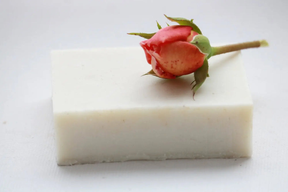 Rose Cardamom Soap Bar, No coconut oil, No Palm Maroon Oliver