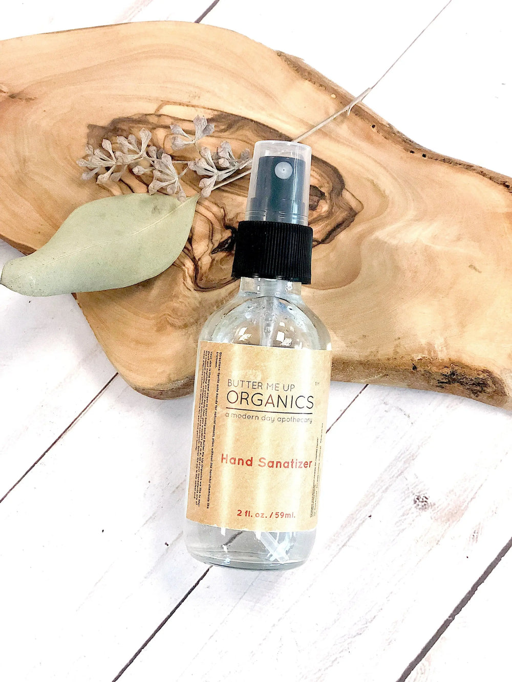 Organic Hand Sanitizer Triclosan Free / Organic Sanitizer / Butter Me White Smokey