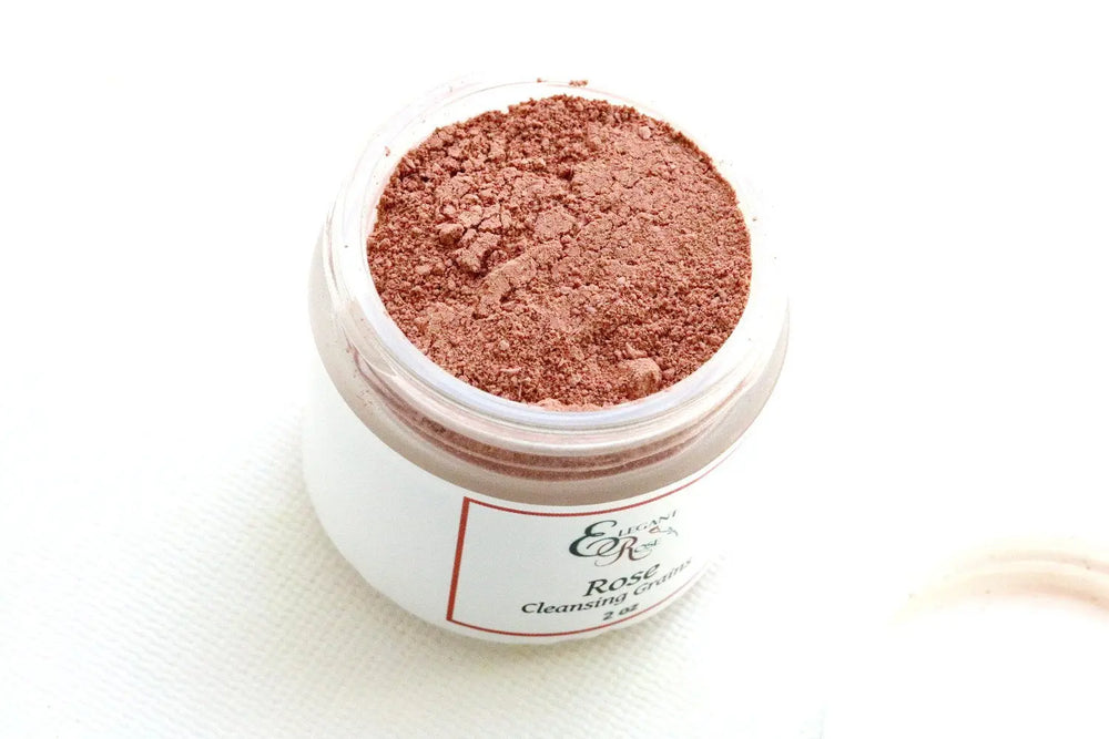 Rose Cleansing Grains, Natural Skin Care Maroon Oliver
