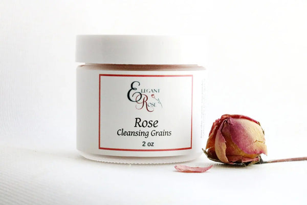 Rose Cleansing Grains, Natural Skin Care Maroon Oliver