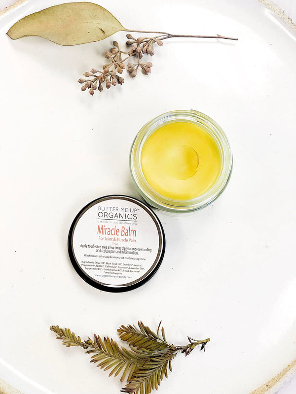 Miracle Balm / Organic Herbal Pain Balm / Muscle Pain / Deep Joint White Smokey