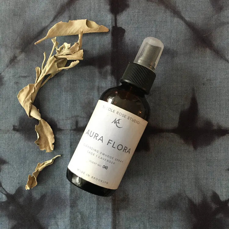 Aura Flora Sage Cleansing Smudge Spray Indigo Poseidon