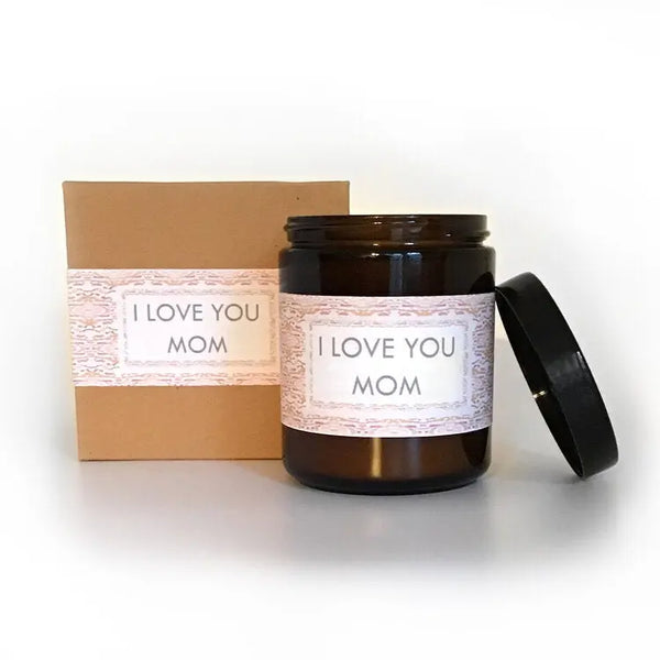 I Love You Mom Eucalyptus Scented Soy Wax Candle Indigo Poseidon