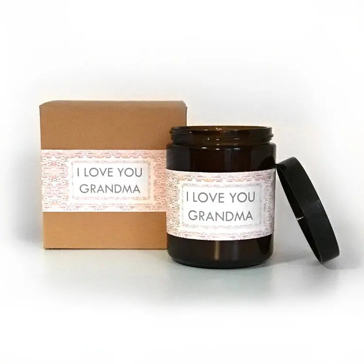 I Love You Grandma Eucalyptus Scented Soy Wax Candle Indigo Poseidon