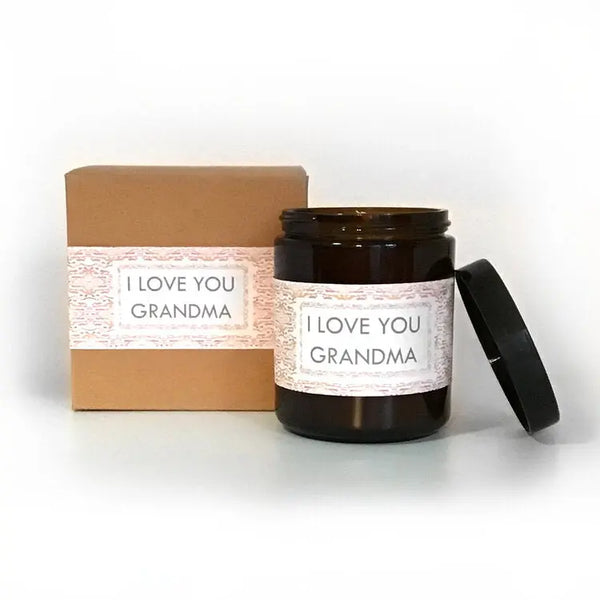 I Love You Grandma Eucalyptus Scented Soy Wax Candle Indigo Poseidon