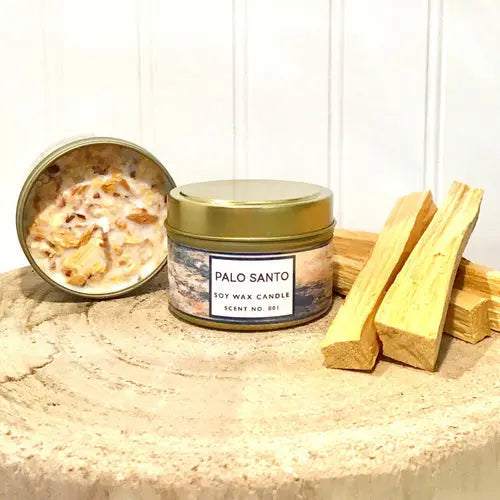 Palo Santo Soy Wax Candle Indigo Poseidon
