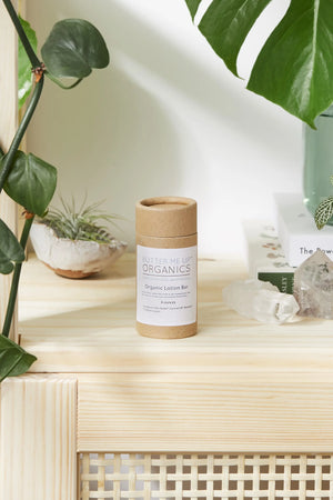 Organic Lotion Bar Shea Butter and Coconut Oil White Smokey